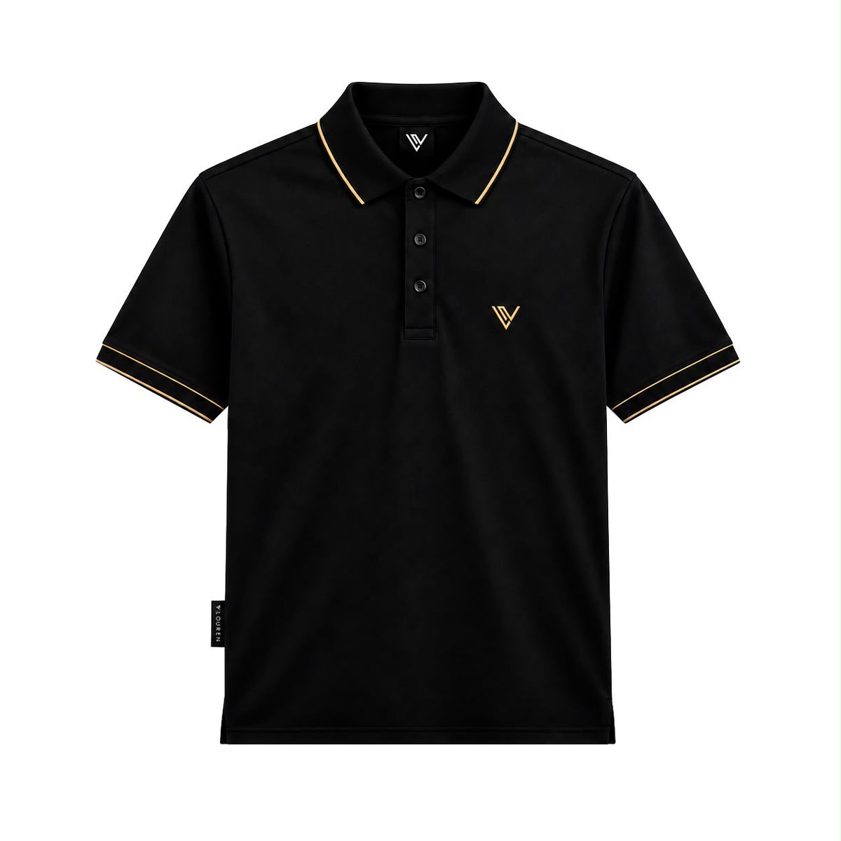 LRN POLO BLACK & GOLD